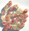 25 16x11mm Flat Oval Marble Matte Crystal Green Red Yellow